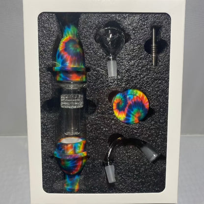 Silicone Nectar Collector with Glass Bubbler Set